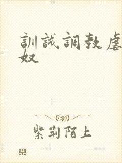 训诫调教虐身男奴