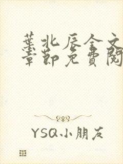 叶北辰全文最新章节免费阅读