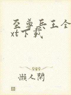 至尊兵王全本txt下载