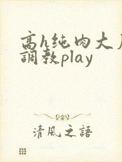 高h纯肉大尺度调教play