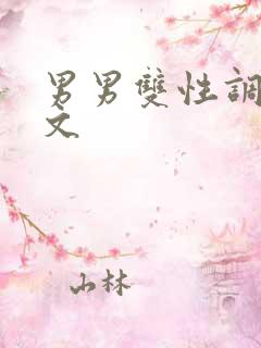 男男双性调教黄文