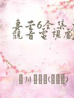 妻子6全集免费观看电视剧第11集