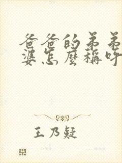 爸爸的弟弟的老婆怎么称呼