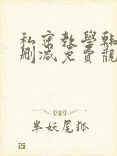 私密教学韩漫无删减免费观看
