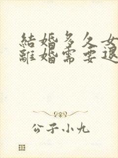 结婚多久女方要离婚需要退还彩礼