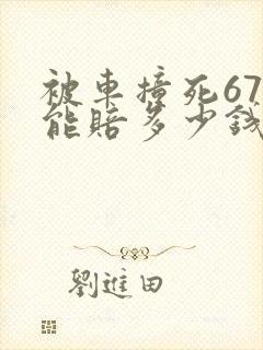 被车撞死67岁能赔多少钱呢