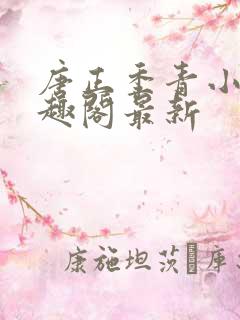 唐正季青小说笔趣阁最新