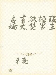 占有欲极强的病娇文双男主