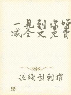 一见到你呀无删减全文免费阅读