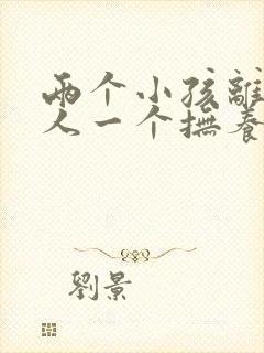 两个小孩离婚一人一个抚养费怎么出