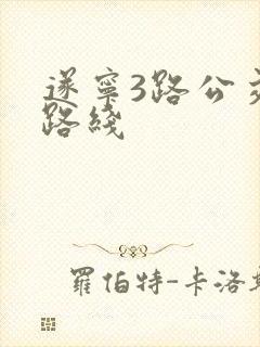 遂宁3路公交车路线