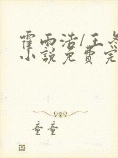 霍雨浩/王冬儿小说免费完本