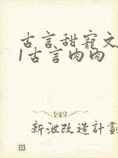 古言甜宠文1v1古言肉肉