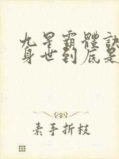 九星霸体诀龙尘身世到底是谁