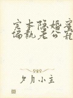 完本隐婚蜜爱:偏执老公宠上瘾