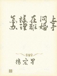 怎样在网上预约办理离婚手续