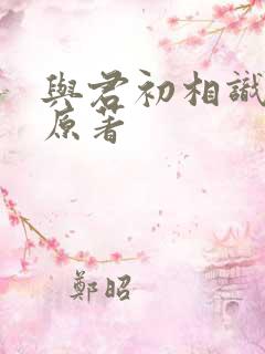 与君初相识小说原著