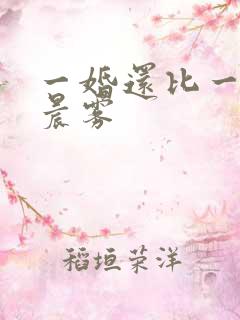 一婚还比一婚高晨雾