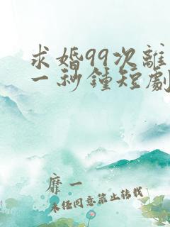 求婚99次离婚一秒钟短剧免费观看全集