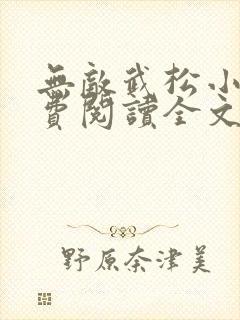 无敌武松小说免费阅读全文无弹窗