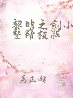 黎明之剑小说完整精校版