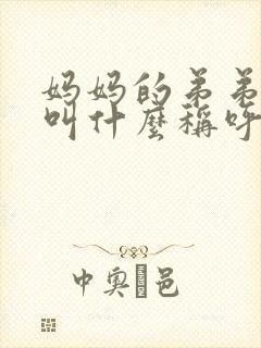 妈妈的弟弟老婆叫什么称呼