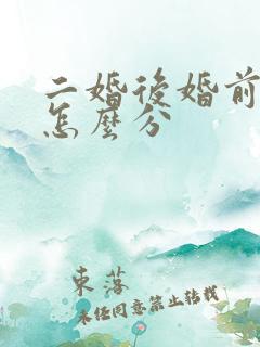 二婚后婚前财产怎么分