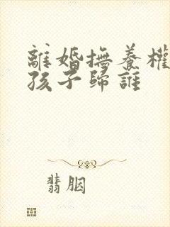 离婚抚养权官司孩子归谁