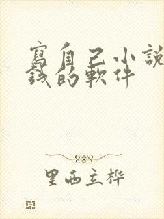 写自己小说可挣钱的软件