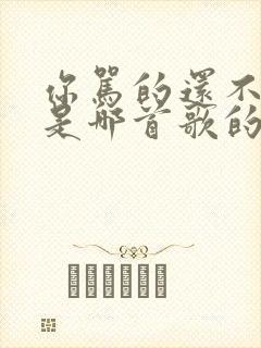 你骂的还不够吗是哪首歌的歌词