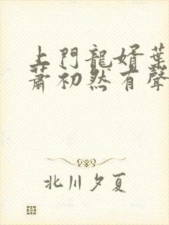 上门龙婿叶辰,萧初然有声小说