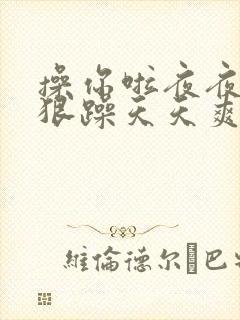 操你啦夜夜操狠狠躁天天爽