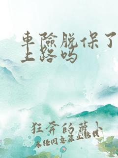 车险脱保了可以上路吗