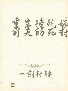 重生后我嫁给了前夫的死对头