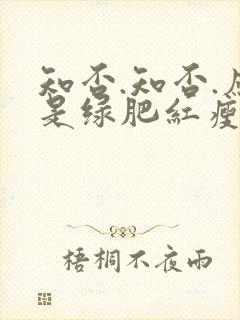 知否.知否.应是绿肥红瘦在线观看