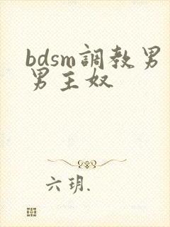 bdsm调教男男主奴