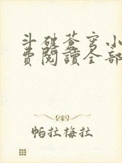 斗破苍穹小说免费阅读全部章节无弹窗