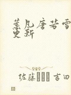 叶凡唐若雪最近更新