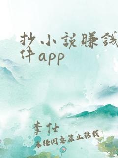 抄小说赚钱的软件app