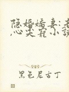 隐婚娇妻:老公,心尖宠小说