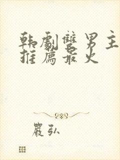 韩剧双男主大尺推荐最火