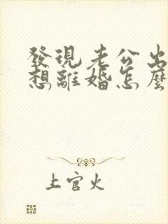 发现老公出轨了想离婚怎么办