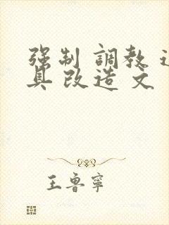 强制 调教 道具 改造 文