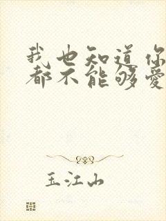 我也知道你永远都不能够爱我