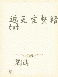 遮天完整精校版txt