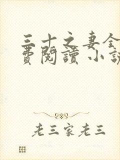 三十之妻全文免费阅读 小说