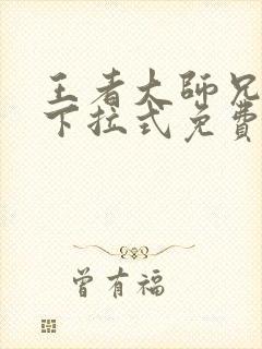 王者大师兄漫画下拉式免费阅读