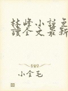 林峰小说免费阅读全文最新章节下载