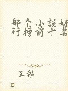 哪个小说好看排行榜前十名