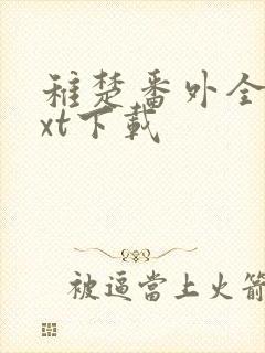 稚楚番外全集txt下载